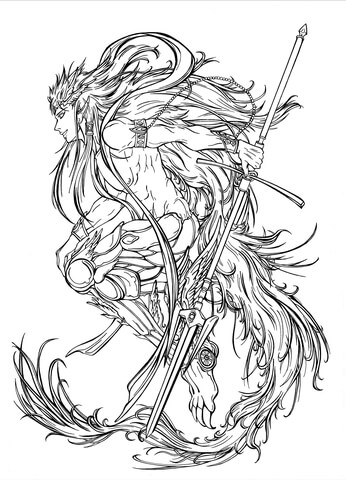 Muu Alexius In His Djinn'S Equip Coloring Page